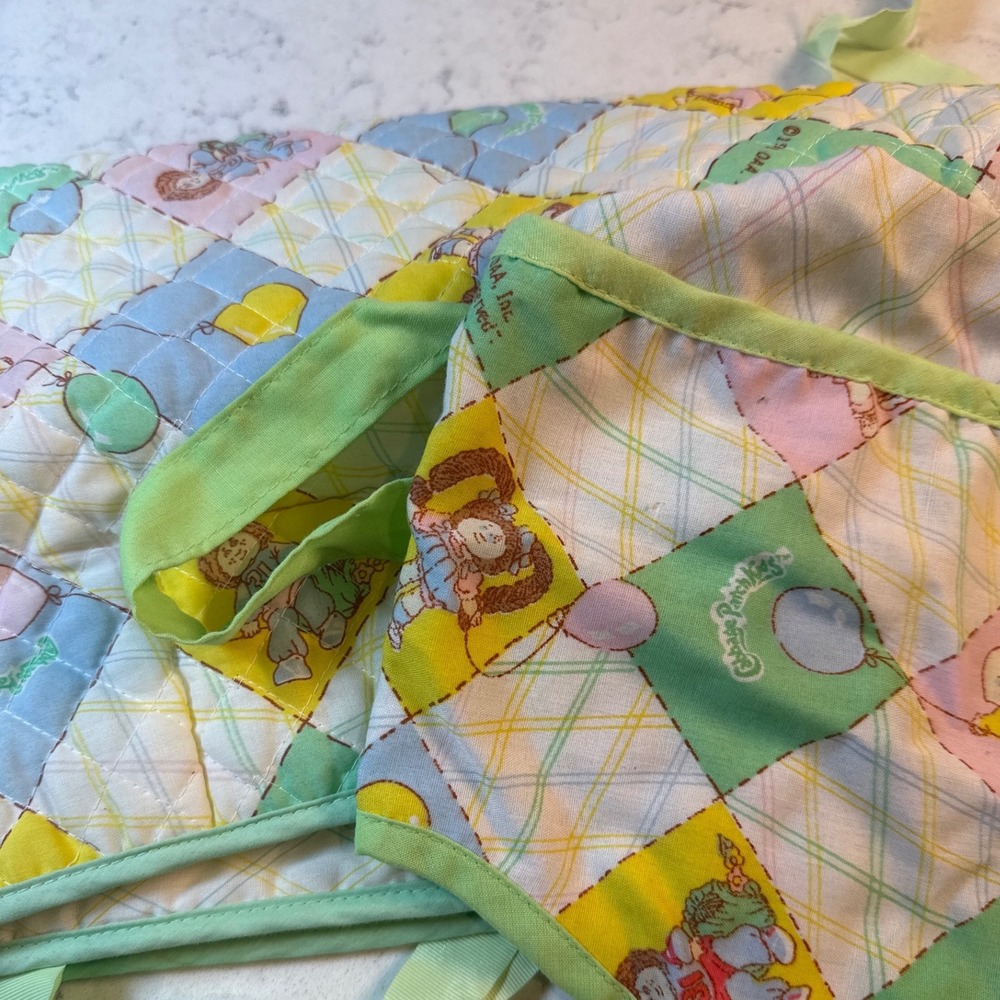 Vintage 1983 Cabbage Patch Kids Quilted Changing Pad and Doll Carrier Set Coleco